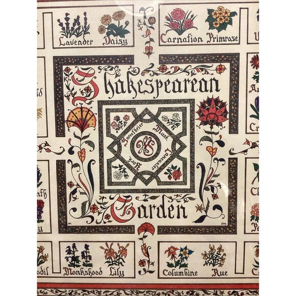 Shakespearean Garden Picture Signed & Framed Print Artist Robert Miller - '93 - Picture 3 of 16